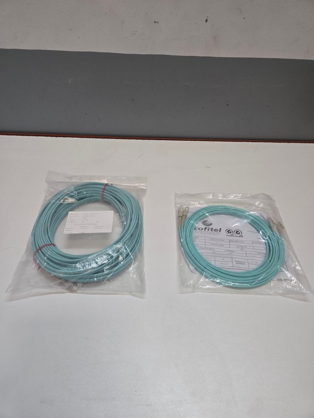 Lote 93 cables fibra óptica OM3 OM4 LC SC