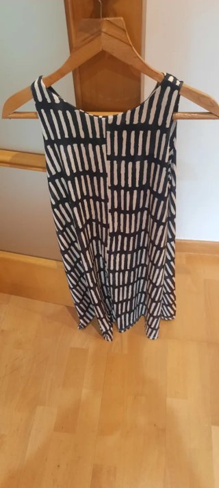 Vestido rayas blanco y negro