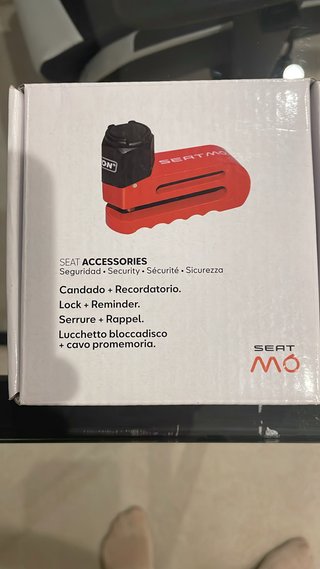 Candado de disco para moto SEAT MÓ + Cable recorda