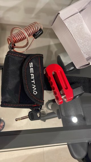 Candado de disco para moto SEAT MÓ + Cable recorda