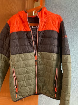 Cazadora CMP niño verde y naranja talla 152 cm