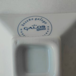 Cenicero Porcelana Galos Peixeira