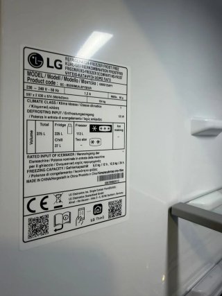 NEVERA COMBI LG INOX ANTIHUELLAS SEMINUEVO