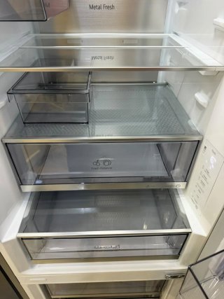 NEVERA COMBI LG INOX ANTIHUELLAS SEMINUEVO