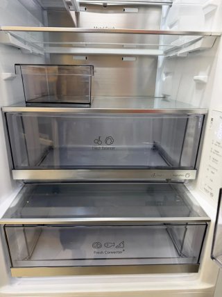 NEVERA COMBI LG INOX ANTIHUELLAS SEMINUEVO