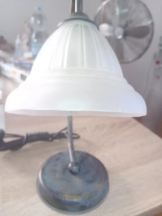 Lámpara de mesa forja y cristal NUEVA TENGO 2 IGUA