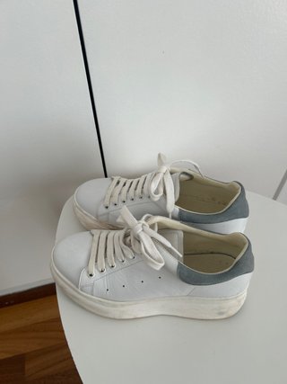Zapatillas Vienty blancas y azul cielo T37