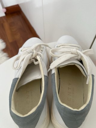 Zapatillas Vienty blancas y azul cielo T37