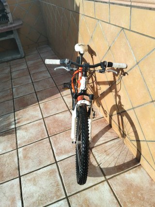 Bicicleta infantil naranja