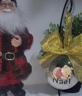 Bolas Navidad Personalizadas Doradas