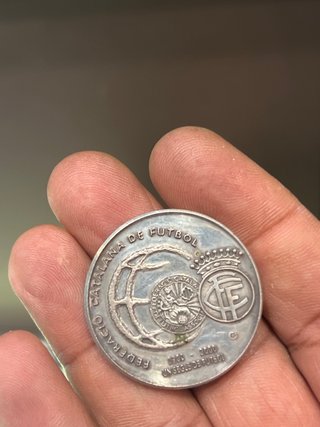 Medalla Un Segle de Futbol 1900-2000 plata