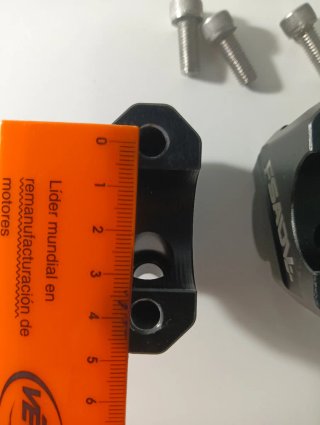 Alzas Manillar Moto 28mm FSADV Negro