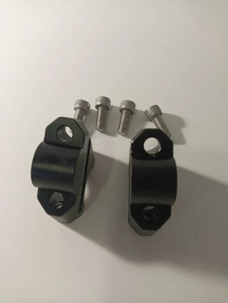 Alzas Manillar Moto 28mm FSADV Negro