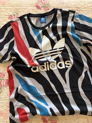 Maglietta Adidas donna fantasia zebra