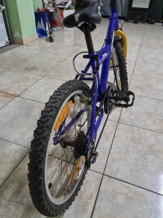 Bicicleta infantil GENOX azul y amarilla