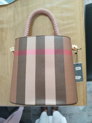 Bolso Paula Rossi Marrón y Rosa