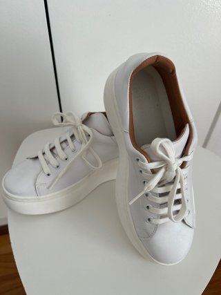 Bambas piel blancas talla 38 sin estrenar