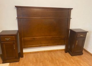 Conjunto de cama de madera