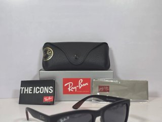 Gafas de Ray-Ban Wayfarer Polarizadas Negras Mate
