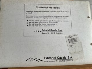 Cuadernos de lógica. Para 6-7 años. Buen estado