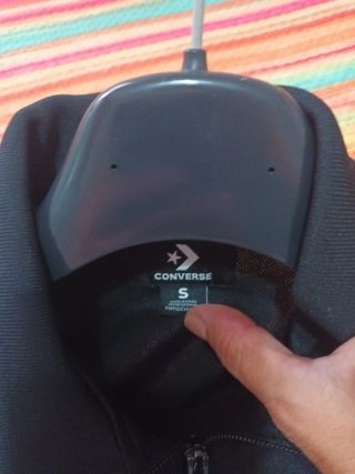 Giubbotto Converse Nero con Logo