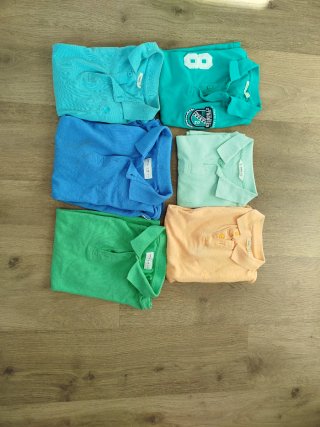 Lote 6 polos niño talla 9-10 años