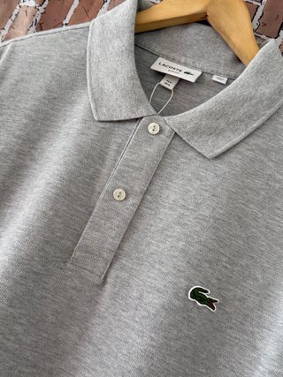 Polo Lacoste Slim fit Gris talla XL 100% original