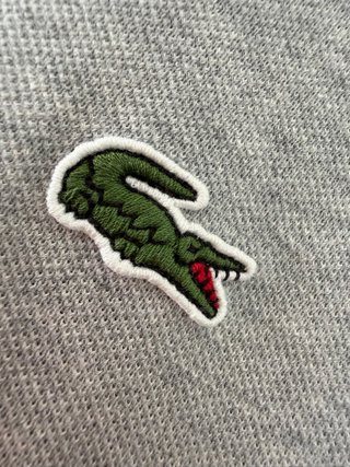 Polo Lacoste Slim fit Gris talla XL 100% original