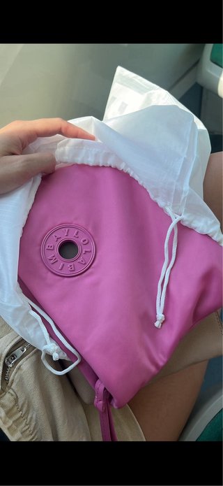 Bolso Bimba y Lola rosa cadena plateada