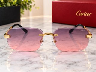 Gafas Cartier Doradas Rosadas