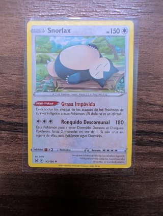 Carta Pokémon Snorlax Básico 143/196