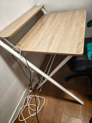 Escritorio plegable madera y metal