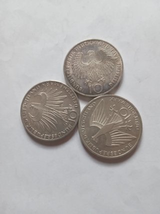 Monedas de Plata Juegos Olímpicos Múnich 1972 D3,5