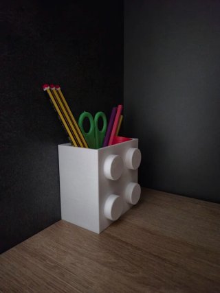 Portapenne Mattoncino Stile LEGO Stampa 3D