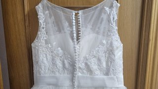 Vestido de Novia Blanco Encaje Tul