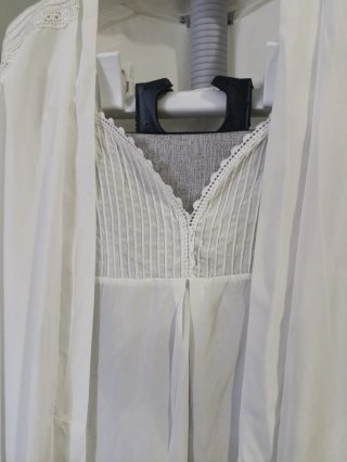 Conjunto camisón y bata blanco