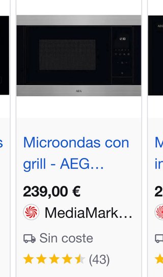 Microondas empotrable AEG
