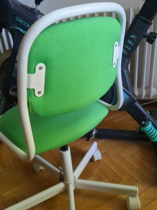 Silla infantil escritorio verde