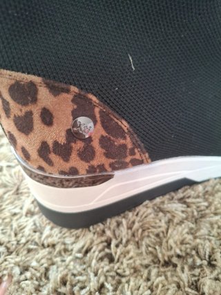 Botines mujer Xti leopardo y negro