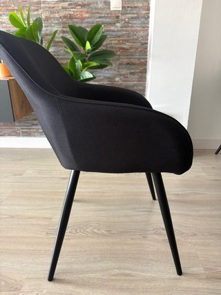 6 Sillas de Comedor Negras