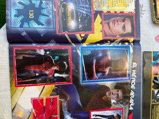Lote 4 Álbumes Stickers: Batman, Spiderman,