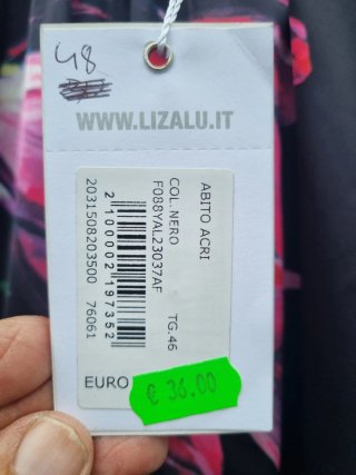 Liu Jo Vestito Donna Floreale Nero