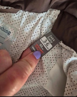 Anorak Zara baby bebé 3-6 meses