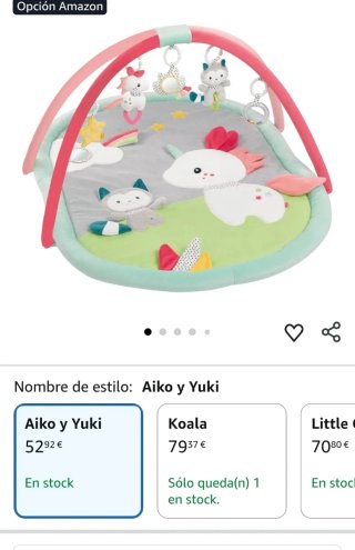 Gimnasio para bebé con arco y peluches