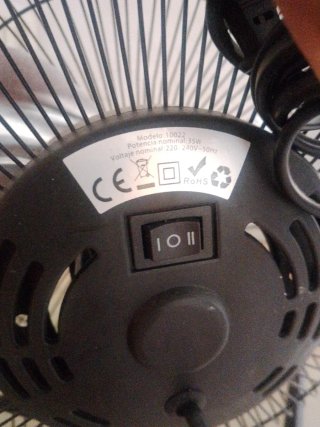 Ventilador SUN Negro Metálico
