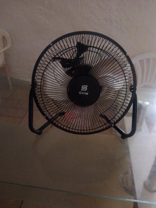 Ventilador SUN Negro Metálico