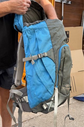 Mochila Forclaz 40L Senderismo Montaña Azul/Gris
