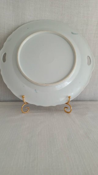 Bandeja de porcelana azul y blanca estilo Willow