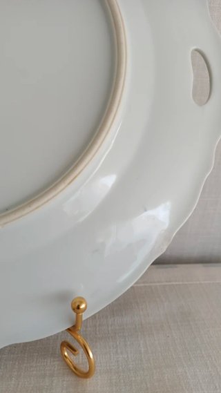 Bandeja de porcelana azul y blanca estilo Willow