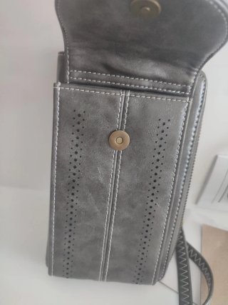 Cartera para móvil gris